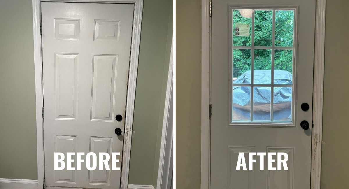 Door Replacement Before & After