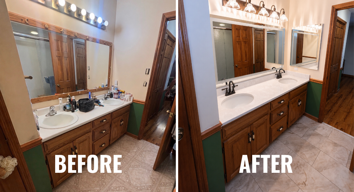 Outdated Bathroom Remodel